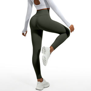 Leggings Deportivos de Cintura Alta sin Costuras, Color Sólido, Efecto Push-Up para Mujer - Product Image 2