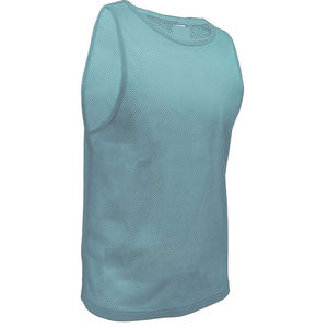 Camiseta sin mangas de malla de alta calidad con cuello cuadrado para hombre, ropa de gimnasio personalizada para fiestas y clubes, tops de malla para fitness. - Product Image 3