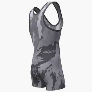 ชุดซิงเกิลเล็ต MMA ลายพรางสำหรับผู้ชาย แบบพอดีตัว พิมพ์ลายแบบ Sublimation แห้งเร็ว ผลิตจากผ้า Spandex และโพลีเอสเตอร์ แบบชิ้นเดียว - Product Image 6