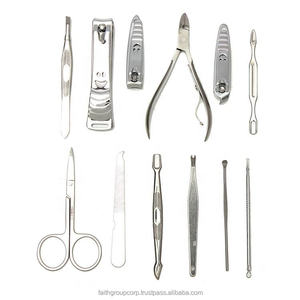 Offre Spéciale professionnel Beauté Instruments Kit 12 Pcs en acier inoxydable avec étui de coupe-ongles orteil coupe-ongles ensemble - Product Image 5