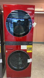 Recipientes de 4.5 pies cúbicos. y 7.4 Cu.Ft. Secadora eléctrica en color rojo manzana - Product Image 2