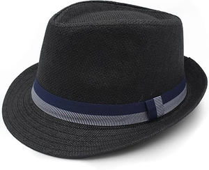 Sombreros de Paja al Por Mayor, Color Negro, Material OEM con Logotipo Personalizado, Sombreros para Motocicleta, Unisex - Product Image 2