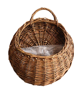 Vietnam Manufacturer Retro Style Rattan Floor Storage Pots Handles Handwoven Eco-Friendly - Product Image 1