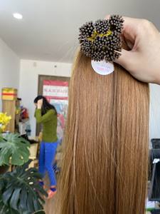 Bande en forme de U en forme de I Remy Virgin 100% Extensions de cheveux humains alignés sur les cuticules Style de vague naturelle du Vietnam Cambodge - Product Image 2