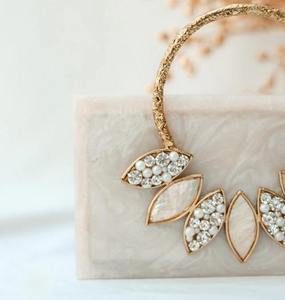 Bolso de Mano Moderno de Resina Ecológica, Transparente, para Mujer, para Bodas, Fiestas Nocturnas, Diseño de Diseñador - Product Image 2