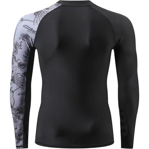 Rashguard MMA confortable et respirant en Spandex/Polyester 180g pour hommes, à compression personnalisée - Product Image 3