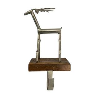 Hot Sale Wood Base Aluminium Top Christmas <b>Stocking</b> <b>Holder</b> For Hanging Decorative Use Xmas <b>Stocking</b> <b>Holder</b> With Silver Tree Top - Product Image 4