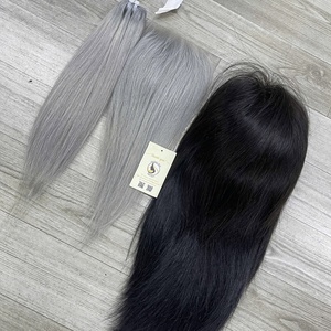 Cabello Humano Natural Rubio con Reflejos de Alta Calidad, Liso Natural, con Nudos Pequeños en Cierres de Encaje HD 5x5 y Frontal de Encaje HD 13x6 - Product Image 6