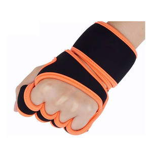 Gants de musculation en cuir neuf de haute qualité, demi-doigts, respirants, avec support pour les poignets, pour hommes et femmes - Product Image 2