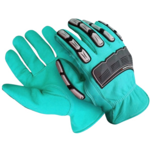 Gants de sécurité industriels en cuir pleine fleur de vachette, avec injection TPR, résistants à l'abrasion et à la chaleur, doublure en aramide, respirants, en spandex – Offre Spéciale - Product Image 4