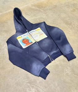 เสื้อฮู้ดผู้ชายถักนิตติ้ง 400 กรัม ผ้าฝ้าย 100% สำหรับฤดูใบไม้ผลิ พิมพ์ลายโลโก้ด้านหน้าแบบดิจิทัล ทรงหลวม แห้งเร็ว เป็นมิตรกับสิ่งแวดล้อม - Product Image 3
