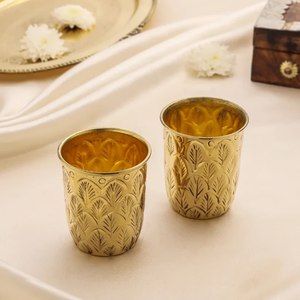 Ensemble de verres à shot en laiton de qualité supérieure, faits à la main, écologiques, décoratifs pour la maison, lavables au lave-vaisselle, verres à vin et à jus à prix avantageux - Product Image 3