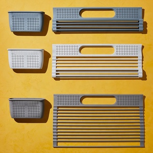 Maisons-<span class=keywords><strong>escurridor</strong></span> de platos <span class=keywords><strong>multiusos</strong></span> para tazas y frutas, <span class=keywords><strong>escurridor</strong></span> <span class=keywords><strong>plegable</strong></span> sobre el fregadero, de acero inoxidable - Product Image 2