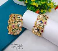 Ensemble de bracelets de luxe en tungstène plaqué or de haute qualité, multicolores, originaux, pour mariage indien, fiançailles, anniversaire, fête