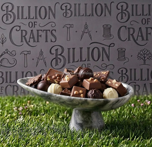 Plato Elevado para Postres Hecho a Mano con Resina, Tazón para Servir Frutas Dulces y Chocolates, Vajilla Decorativa para Mesa de Comedor - Product Image 2