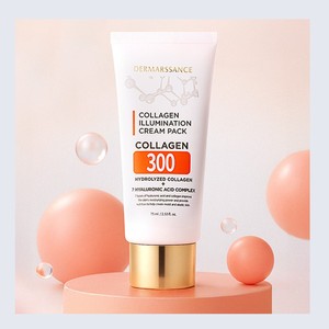 มาส์กหน้าคอลลาเจน Dermarssance Collagen Illumination Cream Pack ผลิตในเกาหลี 75 มล. ไฮยาลูรอนิก แอซิด เปปไทด์ - Product Image 4