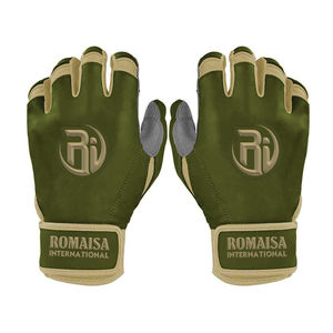 Gants de frappeur de baseball en cuir de haute qualité, personnalisables, avec fermeture auto-agrippante, respirants et durables, support de poignet professionnel - Product Image 4