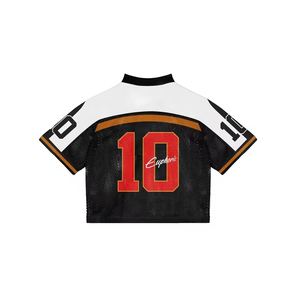 Camiseta Deportiva Estilo Hockey Euphoric, Cuello en V, Manga Corta, Malla Transpirable, Estampado Sublimado, Unisex, Adulto, Corte Regular, 100% Poliéster - Product Image 5