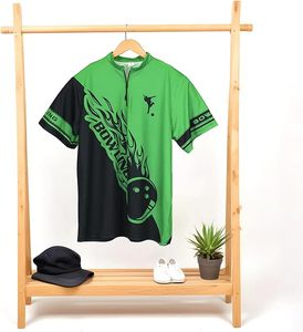 New Design Custom Knitted Print Quick Dry <b>Bowling</b> for Shirt for Men - Product Image 6