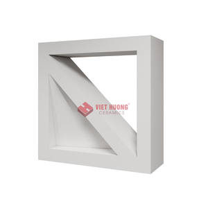 Carreaux pleine masse Breeze Cement Block de couleur blanche pour murs intérieurs, fabriqués au Vietnam - Product Image 1