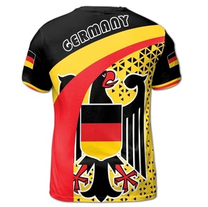Camisetas de Entrenamiento de Fútbol con Estampado Personalizado de la Bandera de Alemania, Manga Corta, Poliéster/Algodón, Estilo Urbano, Gran Venta 2026 - Product Image 2