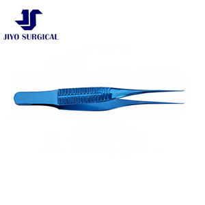 Pinzas Corneales Premium de Titanio Troutman-Barraquer Colibri de 2 7/8 Pulgadas con Dientes 1x2 de 0.12 mm y 45° °   Puntas Anguladas para Uso Oftálmico - Product Image 5
