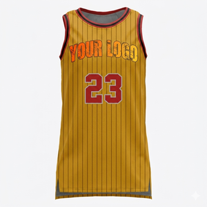 Maillot de basket personnalisé, impression sublimée, design rayé, unisexe, sans manches, Rexfit Sports, 100% polyester, vêtements de sport pour adultes - Product Image 6