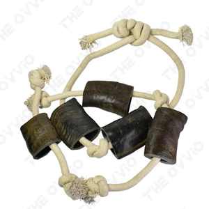 Juguetes Duraderos para Perros Tuffie Cut Horn Rope, Premium, de Larga Duración, de Carne de Res, Medianos, Naturales, Saludables, para el Cuidado Dental, India ZF Global Export - Product Image 2