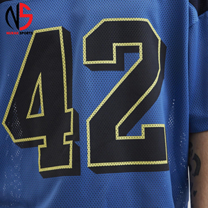 Maillot en maille pour homme, coupe ample, matière légère et respirante, logo personnalisé, service OEM chez NURAK, qualité supérieure. - Product Image 6