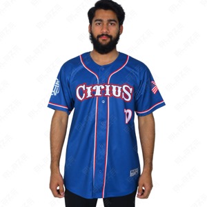 Maillot de baseball personnalisé professionnel - Uniforme d'équipe entièrement sublimé avec boutons, vêtements de sport respirants à rayures fines, prix de gros OEM - Product Image 3