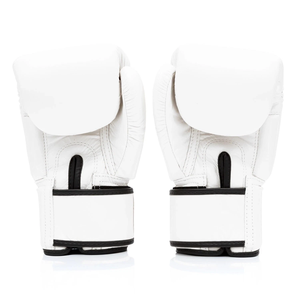 Premium Real Leather White Fairtex Boxing <b>Gloves</b> Thick Padding Top Quality Custom Logo Kick Boxing Training & Fighting Products - Product Image 3