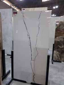 Carreaux de marbre Nero Marquina grand format pour une décoration moderne, carreaux vitrifiés, images réelles, images du produit réel, marque OEM. - Product Image 5