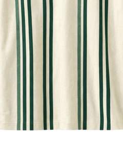 Camiseta Polo Personalizada para Hombre con Media Cremallera y Rayas Verticales Verdes, Top Casual de Manga Corta de Punto, Fabricante Personalizado OEM - Product Image 4