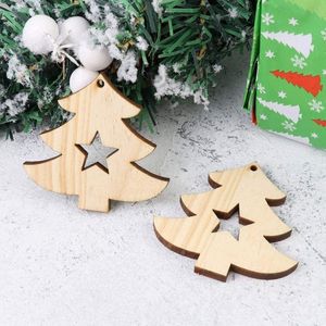 Adornos navideños de madera tallada para decoración del árbol de Navidad, para el hogar, fiestas y celebraciones de temporada. - Product Image 6
