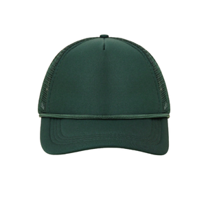 Custom Baseball Hat Foam Front 5 Panel Outdoor Style Structured Cap with <b>Rope</b> Detail Mesh Back Trucker Hat for Sports Streetwear - Product Image 6