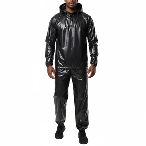 Traje Deportivo de Poliéster/Nylon Negro, Cintura Elástica, Transpirable, de Secado Rápido, para Deportes al Aire Libre, Running y Fitness - Product Image 6