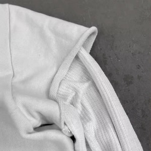 White Long Sleeve Crewneck T-Shirt With <b>Animal</b> Print <b>Pattern</b> Street Style Men's <b>Knitted</b> Cotton Top Regular Fit O-Neck - Product Image 3