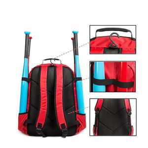 Baseball <b>Backpack</b> with Shoes Compartment – Waterproof Polyester Fabric, Strong Zippers, Heavy-Duty Sports & <b>Training</b> Bag - Product Image 4