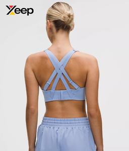 เสื้อชั้นในกีฬาโยคะคุณภาพสูงสำหรับผู้หญิง XEEP รุ่น XC-SB-172 แบบเรียบง่าย ระบายอากาศได้ดี สายปรับได้ แผ่นรองถอดออกได้ รองรับได้ดีเยี่ยม แห้งเร็ว - Product Image 2