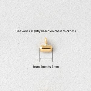 อะไหล่เครื่องประดับทองคำญี่ปุ่น Au750 ตัวปรับขนาด 18k 10k ทองคำแท้ อุปกรณ์ตกแต่งเครื่องประดับแบบเลื่อนปรับได้ไม่มีขั้นบันได - Product Image 4
