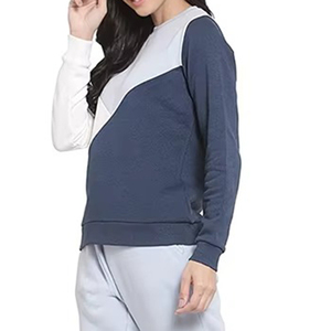 Sweat-shirt pour femme, col haut, oversize, uni, personnalisable par le fabricant, en vente en ligne - Product Image 4
