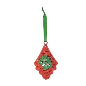 Red Glitter Snowflake Hanging Ornament for <b>Christmas</b> Tree Decoration Holiday Party Home Decor Festive <b>Gift</b> Accessory - Product Image 6