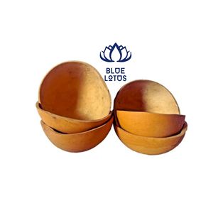 Bol en coquille de calebasse écologique, très demandé |   Plat en calebasse naturelle durable et rond - Product Image 1
