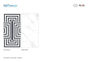 Carrelage en porcelaine effet marbre Onyx Sky Wise Blenko 600x1200mm, résistant aux taches, finition satinée mate, antidérapant, GVT PGVT, pour sol et mur - Product Image 2