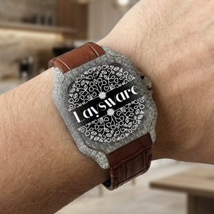 Reloj de Lujo Mecánico con Diamantes Moissanite, Números Romanos, Fecha Automática, Correa de Acero Inoxidable, Diseño Cuadrado Premium - Product Image 6