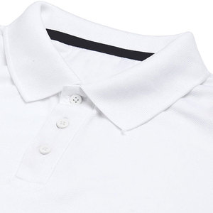 Polo de Manga Corta Blanco para Hombre, 100% Algodón, Tela Oxford, Transpirable, Color Sólido, Corte Regular - Product Image 5