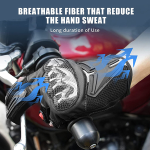 Guantes de Motocross Personalizados al por Mayor, Diseño Personalizado, Resistentes al Viento, con Pantalla Táctil, Dedos Completos, Cuero de Alta Calidad, Logotipo Personalizado - Product Image 6