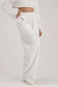 Customized <b>Women</b> Straight Wide Leg Sweatpants 100% Cotton Fleece Track Pants <b>Trousers</b> <b>women's</b> Sweatpants <b>women's</b> joggers pants - Product Image 6