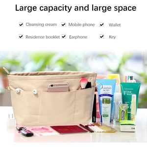 Organizer per Borsa 3055KHAKI XS in Nylon Compatibile con Borse Simili a Neverfull, Borse per Cosmetici e Astucci - Product Image 3