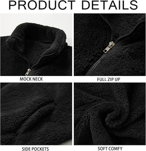 Veste polaire pour homme, dernière conception, fabriquée en usine, prix compétitif, logo imprimé sur le devant, coupe-vent, respirante, veste polaire de sport - Product Image 4